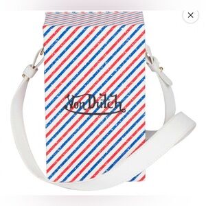 VON DUTCH UNISEX MAGNETIC CROSS-BODY VERTICAL BOX NWT